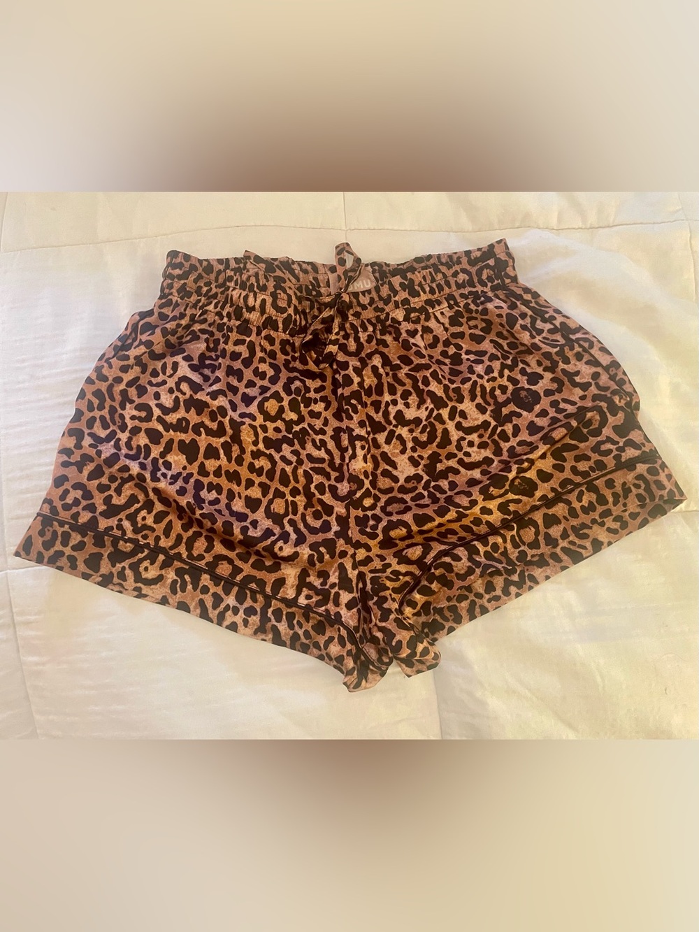 Show Me Your MuMu Leopard Print Pajama Shorts